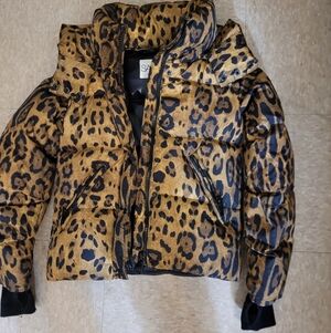 SAM. Kids Leopard Print Puffer Jacket